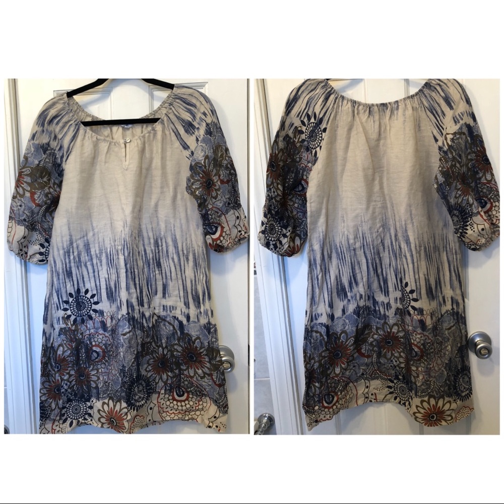 LIKE NEW Rosemarine Italian Linen Tunic Dress S - Picture 2 of 5
